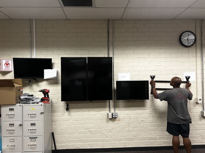 Wall-mounted office displays