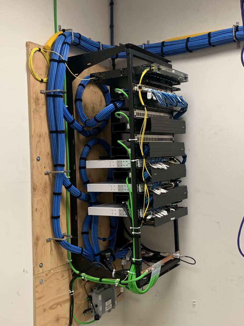Structured low-voltage wiring panel