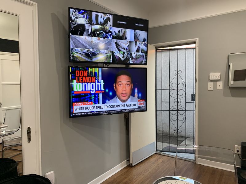In-home security monitoring display